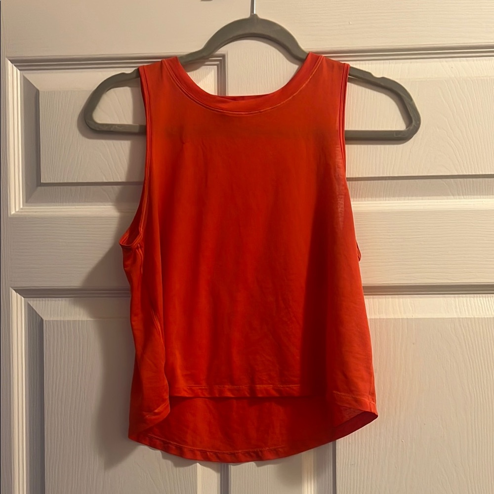 Women's Sleeveless Athleta Orange Top